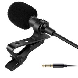 HUMBLE Dynamic Lapel Collar Mic Voice Recording Filter Microphone for Singing Youtube SmartPhones, Black image 1