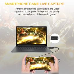 MICROWARE Audio Video Capture Card,HDMI to USB USB2.0 High Definition 1080p 30fps, Directly to Computer for Gaming, Streaming, Teaching, Video Conference or Live Broadcasting image 5