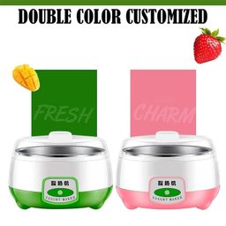 1L Mini Yogurt Maker 360° Heating Automatic Yogurt Making Machine Home DIY Yogurt Container EU Plug 220V Pink Constant Temperature Fermenter Suitable for Home image 2