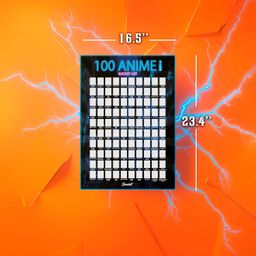 Scrachit 100 Anime Bucket List Scratch Off Poster image 3