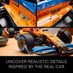 LEGO Technic McLaren Formula 1 Race Car 42141 Building Kit for Adults; Build a Replica Model of The 2022 Car image 4