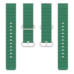 ACM Watch Strap Silicone Smart Belt 20mm compatible with Garmin Forerunner 165 Smartwatch Classic Band image 2