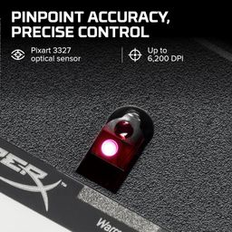 HyperX Pulsefire Core RGB USB Gaming Mouse, Software Controlled RGB Light Effects & Macro Customization, Pixart 3327 Sensor up to 6,200DPI, 7 Programmable Buttons- Black (HX-MC004B) image 3