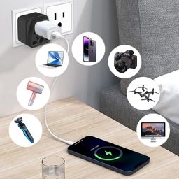 gozaqe Universal Travel Adapter for China,Australia, New Zealand,2 in 1 Type I Plug Adapter,India to China Plug with Dual Outputs,Pack of 1 image 5