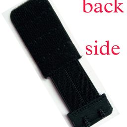 dolly plus Bra Extender Black 2 × 3 Hook Extender with Elastic image 3
