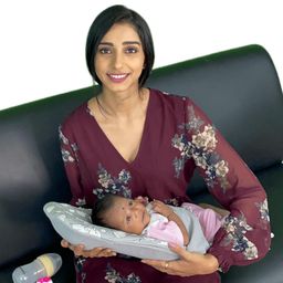 Hoopa Cotton 2-in-1 Feeding Pillow Grey | Feeding Pad | Infant Carrier | Newborn Carrier | Nursing Pad | Reclined Carrier (Grey) image 1