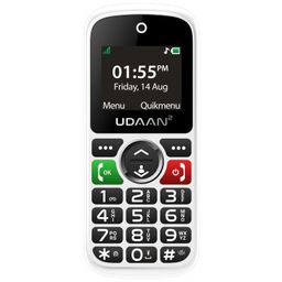 senior world Easyfone Udaan2 1.8" Display with 20+ Senior Citizen Friendly Features Like Loud Sound, Photo Speed dial, Simple menu, SOS, Incoming Call Restriction, Auto-Call Recording, Dual SIM, White image 1