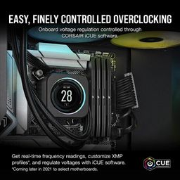 CORSAIR Vengeance DDR5 RAM 32GB (2x16GB) 6400MHz CL32 Intel XMP iCUE Compatible Computer Memory - Black (CMK32GX5M2B6400C32) image 4