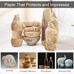 glun GLUN® Honeycomb Paper Roll is a sustainable and protective Packaging Solution, It is perfect for wrapping fragile items, lightweight, and recyclable, and it is ideal for shipping, storage. image 2