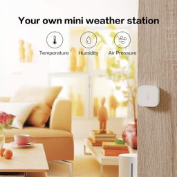 Aqara Temperature and Humidity Sensor, REQUIRES AQARA HUB, Zigbee, for Remote Monitoring and Home Automation, Wireless Thermometer Hygrometer, Compatible with Apple HomeKit, Alexa, Works with IFTTT image 4