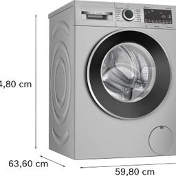 Bosch 8 kg 5 Star Fully-Automatic Front Loading Washing Machine (WGA2341SIN, Silver, AI active water plus, In-Built Heater) image 4