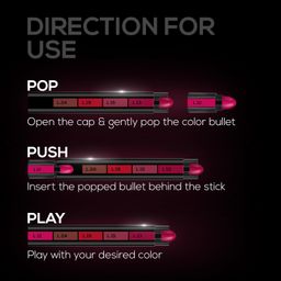 RENEE FAB 5 Glossy 5 in 1 Lipstick 7.5 Gm - Five Shades in One - Moisturizing & Nourishing, Long Lasting, Glossy Finish - Intense Color Payoff - Compact, Glides Smoothly with One-Stroke Application image 4