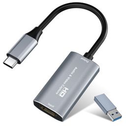 digitpro Audio/Video Capture Card, USB3.0 HDMI to USB C, 4K 1080p60fps Video/Audio Capture with Type-C Adapter Devices for Gaming Live Streaming Video Recorder, for Windows Mac OS System OBS Zoom image 1