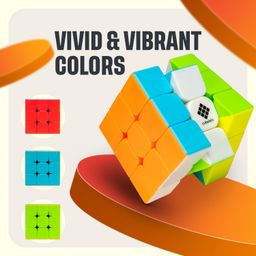 Cubelelo Drift Warrior 3x3 Stickerless Cube | Beginner Speedcube for Kids Boys Girls Above 3 4 5 6 Years Old & Above | Magic Puzzle Toy | Durable & Smooth Cube with Anti-Pop Design 3 3 image 3