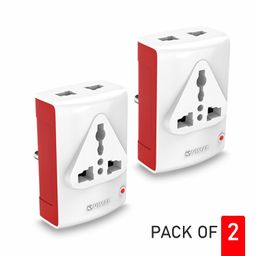 vimal wiring devices Vimal Crysta 3 Pin Travel Universal Multiplug Adaptor with Indicator (Pack of 2) image 5