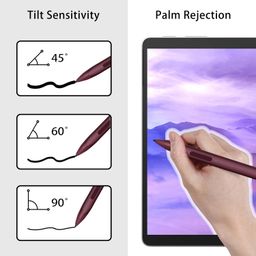 kacvtuy Stylus Pen for Microsoft Surface Pro - Windows Tablet Pencil with Plam Rejection & 4096 Pressure Level Compatible with Surface Pro 9/8/7/X/6/5/4/3, Surface Go 3/2/1, Surface Book/Laptop/Studio-Red image 4
