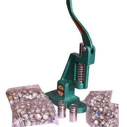 Rilson Cast Iron Heavy Duty Fabric Button Making/Moulding/Pressing Machine with 2 Steel Dyes and 200 Shells image 1
