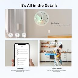 ledgebit MINIR4M Wi-Fi Smart Switch, Matter Smart Switch, 10A, Zero and Fire Wires, Compatible with Alexa & Home Assistant, IFTTT, No Hub Required image 4