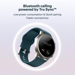 NoiseFit Halo 1.43" AMOLED Display, Bluetooth Calling Round Dial Smart Watch, Premium Metallic Build, Always on Display, Smart Gesture Control, 100 Sports Modes (Jet Black) image 4