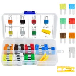 MuHize 70 PCS Micro2 Car Fuses - Upgraded ATR APT Blade Fuse Assortment (5, 7.5, 10,15, 20,25, 30 amp) (2023 New), Automotive Micro 2 Assorted Car Fuse Replacement image 1