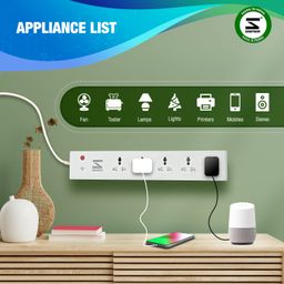 Smarteefi WiFi Smart Power Extension | 5 Ports | Smart Plug | 10A | Energy Monitoring | Scheduling | Countdown Timer | Compatible with Alexa & Google Home | 1 Year Warranty(SE51) image 5