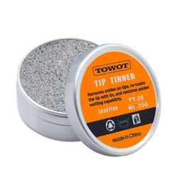 TOWOT Medium Tip Tinner For Electronics Soldering, Iron Tip Cleaner and Re-Tinning Solution, Removes Oxidation, 20g image 1