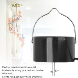 YORWAN Multi-Purposes Rotatable Spinner Motor with Hanging Hook|Garden Wind Spinner Operated| Wind Spinner Motor| Rotating One Button Switch Plug in Hanging Display Motor for Wind Chimes image 5