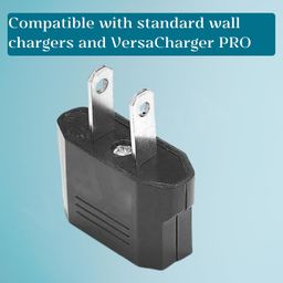 VIVATRA 2-Pin Flat to Round US Conversion Plug, Compact Electrical Adapter for Home and Travel Use, Durable and Easy to Use (Pack of 2) image 5