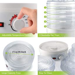 glive (label) Food Dehydrator Machine for Jerky, Dog Treats, Herb, Meat, Beef, Fruit | Keep Warm Function, Digital Timer and Temperature Control image 4