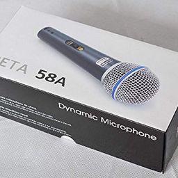 hybite Beta-58A Dynamic Cardioid XLR Unidirectional Microphone for Solo Vocals & Karaoke Singing, Speech etc (dosenot Work with Mobile and Computer) image 5