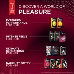 Manforce Combo - Xotic Strawberry & Litchi Flavoured | 20 pcs |Extra Dotted, Contoured, & Lubricated Latex Condoms image 5