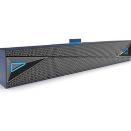 amazon basics AmazonBasics X20R 20W Bluetooth Soundbar with 2000mAh Battery | 2X Bass | Up to 9hrs of Playback | Bluetooth 5.3, Aux in, USB, Micro TF Card Connectivity (Blue) image 1
