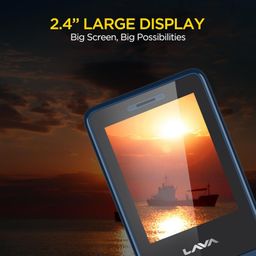 Lava A5 (2025) Dual SIM Keypad Mobile with 2.4'' Big Display | UPI Support, 1200mAh Battery | BOL Feature | Camera | Auto Call Recording | Glass Finish | and 7 Regional Languages - Dark Blue image 5