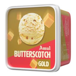 Amul Ice Cream Butterscotch Gold, 1 Litre image 1