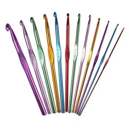 Vardhman Hard-Anodized Aluminum Multicolor Crochet Hooks Needle (2.0 to 8.0 mm) Pack of 12 image 1