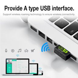 swiztek 2 in 1 Wireless BT WiFi Dongle, Dual Band Bluetooth and WiFi Adapter for PC/Laptop/Desktop, WiFi Bluetooth Dongle (Upto 150 Mbps, 4.2GHz) image 3