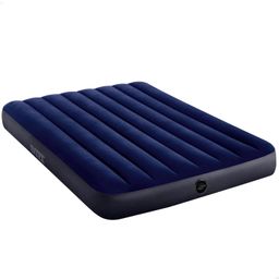Intex Classic Full-Size Inflatable Downy AirBed Mattress with Waterproof Flocked top and Dura-Beam Inner Structure, Suitable airbed for Both Home and Travel use,Multicoloured,Double image 1