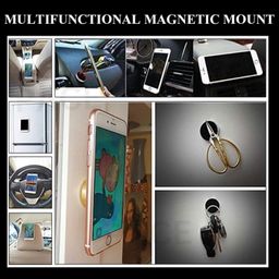 pace Magnetic Button Mobile Phone Holder Mount for Car Dashboard, Flat Surfaces. Cell Phone Stand Compatible with all iPhones & Android. Universal Magnetic Wall Sticker for Home to Hang Keys, Scissors Etc. image 3