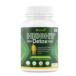 Divya Shree Height Detox Capsule For Bone Growth Factors, Perfect All Age Group (30Capsules) (1) image 1