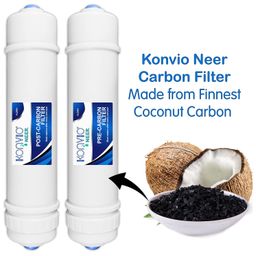 Konvio Neer Pre Carbon Filter, Sediment Filter, Post Carbon Filter and Elbow, Inline Filter Set for all RO Water Purifier image 2