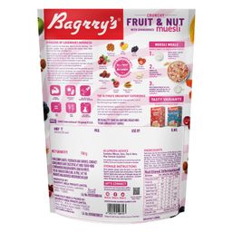 Bagrry's Crunchy Muesli with 30% Fruit & Nut Cranberries 750gm & Bagrrys Plant Based Almond Drink 1l | Vegan | Dairy free | No Added Sugar| Plant based milk | No Preservatives | Breakfast Cereals image 3
