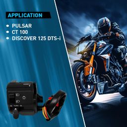 Uno Minda SW-0671 Handle BAR Switch- Left Side - Kick Start for-Bajaj-Pulsar/Pulsar DTSi/Caliber/C-100 N/M/Discover O/M image 3