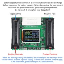 dweii 1PACK 18650 Lithium Battery Capacity Tester Module MAh MWh Digital Battery Power Detector Module 18650 Battery Tester Type-C image 3