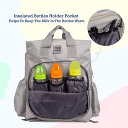 Mee Mee Maternity Diaper Bag | Spacious, Stylish, Functional, Convenient for Moms on the Go | Waterproof and Stain Resistant Travel Essential with Multiple Pockets and Diaper Changing Pad (Cyan) image 5