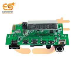 Electronic Spices 5V Wireless HI-FI USB/FM / 5 watt + 5 watt Audio Amplifier Bluetooth Circuit Module with Display image 5