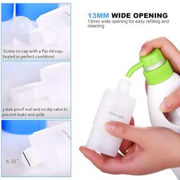kintin 4 In 1 Travel Bottles for Toiletries 60 ML Refillable Leakproof Containers Set for Shampoo Conditioner Lotion Dispenser Bottle (4 In 1 Travel Bottles) image 4