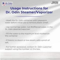 Dr. Odin OSV 102 DL Dual Layer Steamer Vaporizer for Cold, Cough, Face Steam, Steam Inhaler and Steamer Helps in Breathing Disorders and Face Humidifier (White & Blue) image 5