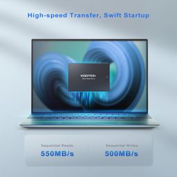 KOOTION 256GB Internal SSD SATA III 6Gb/s 2.5" Solid State Drive 3D NAND Flash Advanced SSD Hard Drive Up to 550MB/s SATA 3 SSD Upgrade Performance for PC Laptop image 2