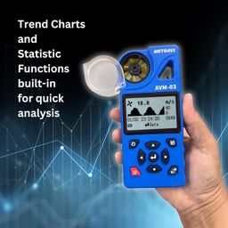 Metravi AVM-03 Smart Multifunction Anemometer with Datalogger and WiFi/USB Interface, Trend Analysis, Statistical Graph (2024 Model) image 4