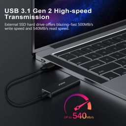 JOIOT 1TB Portable External SSD Up to 540MB/s USB 3.1 Type C Ultra-Light External SSD, Mini Portable Solid State Drive for Mac Windows Android Linux image 3